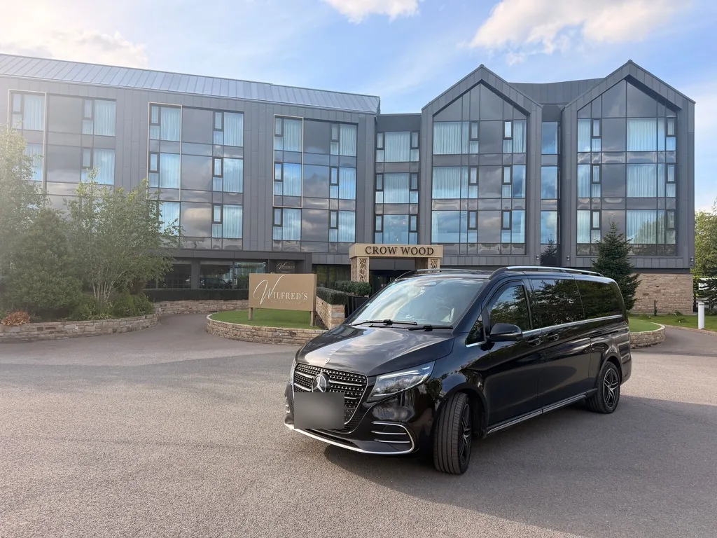 Mercedes V-Class at a resort hotel in Lancashire during an overnight trip